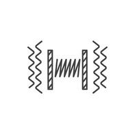 vibration damper icon element design template vector