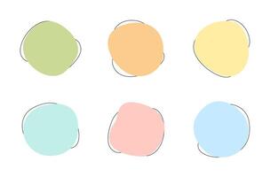 Color liquid blob shapes, pastel organic random forms, fluid silhouette, simple smooth ink stain. Highlight for social media stories vector