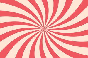 Groovy hippie retro style background with red colored twisted waves vector