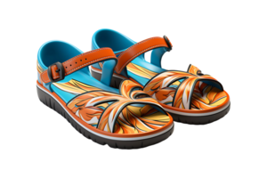 Kids Flip Flop isolated on transparent background. png