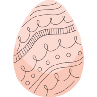 An egg with a pattern on it png