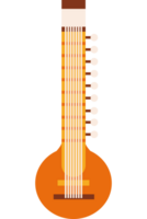 An orange instrument with a string attached to it png