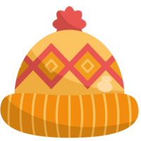 A hat with a pink pom pom on it png