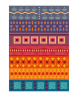 A colorful pattern with a border and a border png