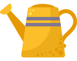 A watering can with a yellow handle png