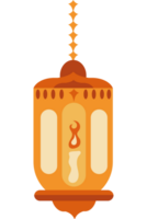An orange lamp with a candle inside png