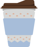 A cup of coffee with a lid and a lid png