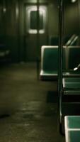 Subway wagon is empty because of the coronavirus outbreak in the city video