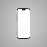 3D realistic high quality smartphone mockup with gray background. psd
