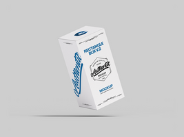 Realistic Square Tall Box for Any Product Mockup for Packaging Design Mock Up psd