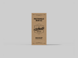 Changeable Cardboard Package Box Design or Rectangle Box Mockup psd