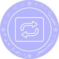 Repeat Button Icon Design vector