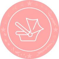 Car Seat Safety Icon Design vector