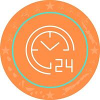 24 Hours Icon Design vector