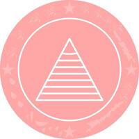 Pyramid Graph Icon Design vector