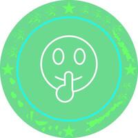 Shushing Face Icon Design vector