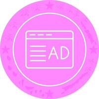 Ad Placement Icon Design vector