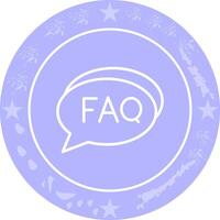 FAQ Section Icon Design vector