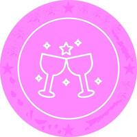 Wine Party Icon Design vector