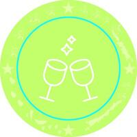 Wine Glasses Icon Design vector