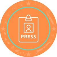 Press Pass Icon Design vector