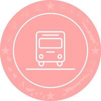 Oncoming Bus Icon Design vector