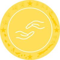 Supportive Hand Icon Design vector