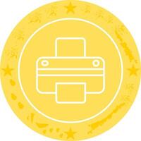 Printer Icon Design vector