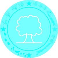 Deciduous Tree Icon Design vector
