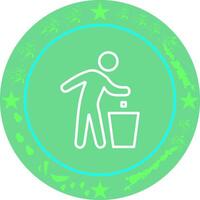 Litter in Bin Sign Icon Design vector