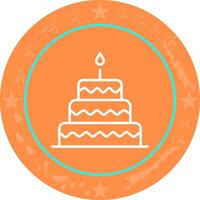 Cake Topper Icon Design vector