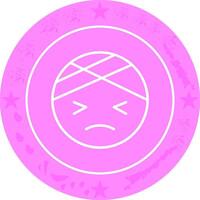 Face with Head-Bandage Icon Design vector