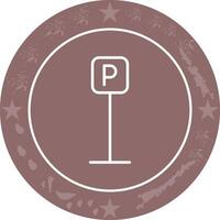 P Button Icon Design vector
