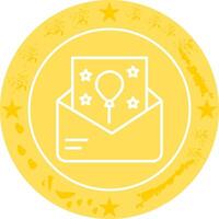 Party Invitation Icon Design vector