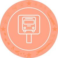 Bus Stop Icon Design vector
