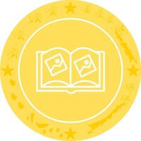 Memory Book Icon Design vector