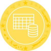 Table Data Icon Design vector
