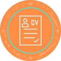 CV Icon Design vector