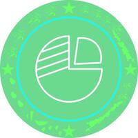 Pie Chart Icon Design vector
