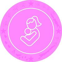 Mother and Child Icon Design vector