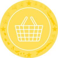 Shopping Basket Icon Design vector