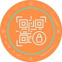 QR Code Encryption Icon Design vector