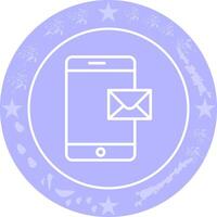 Mobile E-mail Icon Design vector