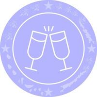 Wine Cheers Icon Design vector