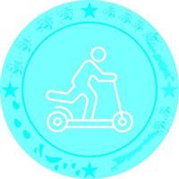 Kick Scooter Icon Design vector
