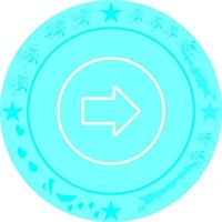 Right Arrow Icon Design vector