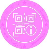 QR Code Information Icon Design vector