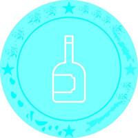 Wine Bottle Icon Design vector