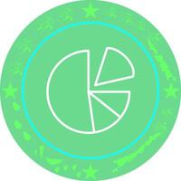 Pie Chart Icon Design vector