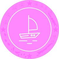 Sailboat Icon Design vector